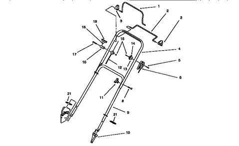 Part Location Diagram of 614643 Lawn Boy DISCONTINUED